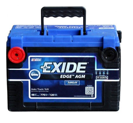 exide car battery review. Exide Edge FP-AGM78 Flat Plate AGM Sealed Automotive Battery