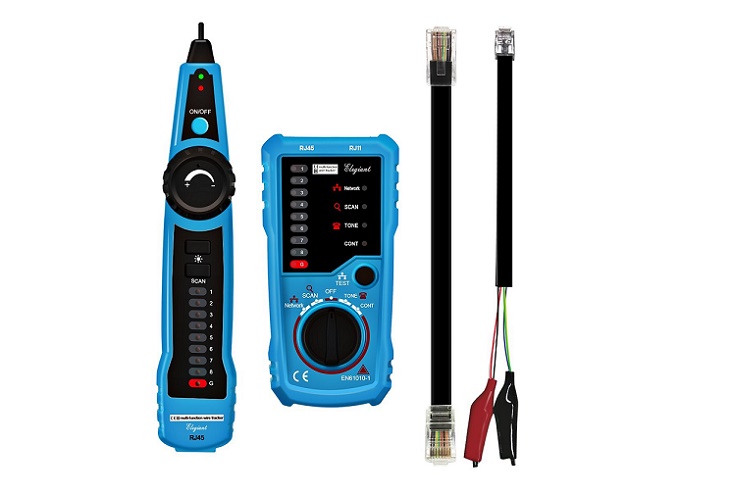Multifunctional Cable Tester for Ethernet Network Cable Collation Built-in Flashlight Tacklife CT01 Cable Toner RJ11 RJ45 Wire Tracer Wire Tracker Telephone Wire Tester and Continuity Checker