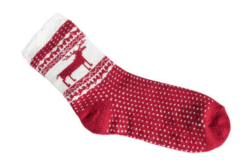 red christmas sock